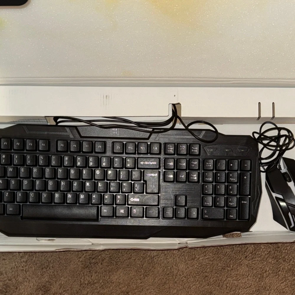 Gen Tek Color Play Series RGB Wired Keyboard and Mouse Bundle